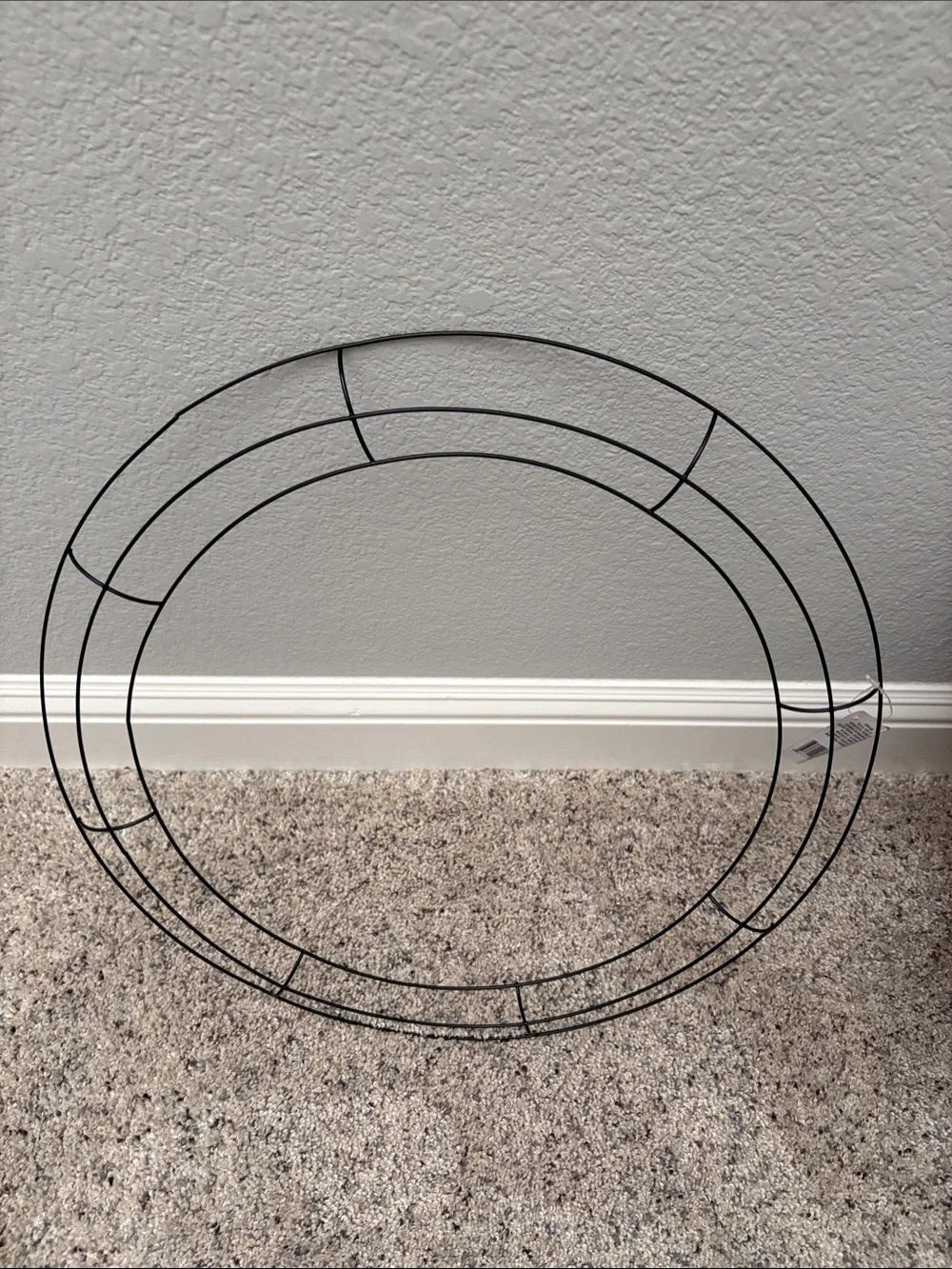 Black Metal Wreath Frame for DIY Holiday Decor. Total of 17 each - 18 inches.